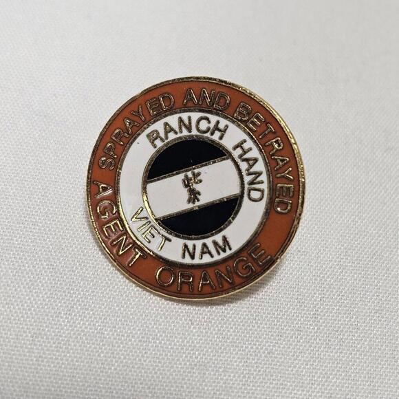 Other - Vintage Vietnam Era US Military Lapel Pin "Agent Orange Sprayed And Betrayed"